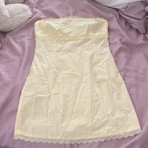 peppermayo yellow cala mini dress size 2